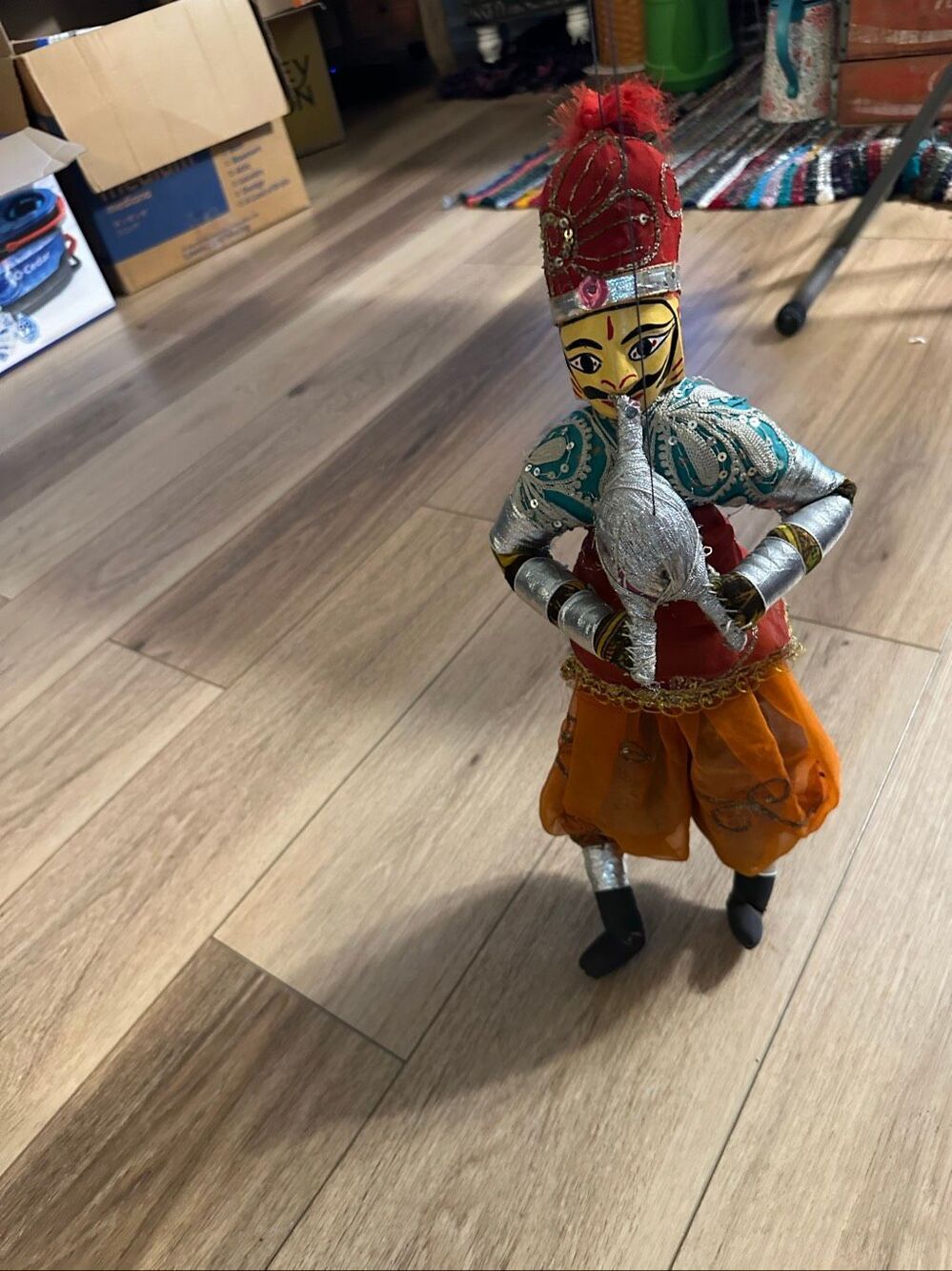 Marionette Rajasthani Kathputli Indian Folk Art Hanging Puppet Doll